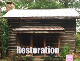 Historic Log Cabin Restoration  Bethlehem, Georgia